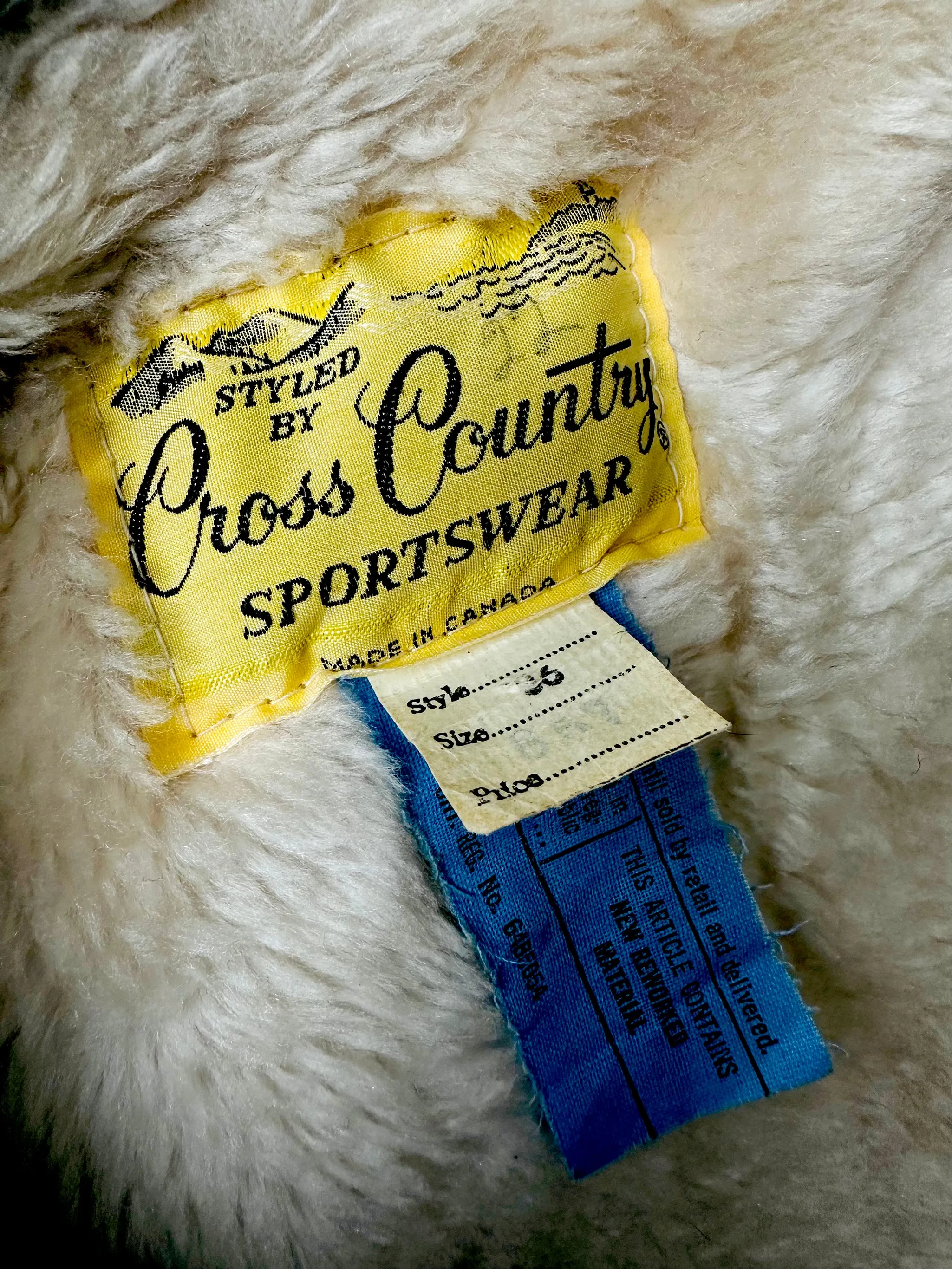 1950s-1960s Charcoal Grey Quilted Faux Fur Interior Wool Plaid Coat - Sz. S/M