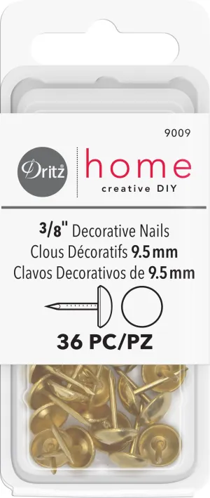 3/8" Smooth Decorative Nails, 36 pc