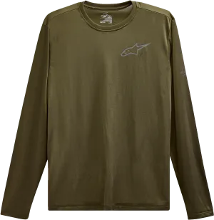 ALPINESTARS Pursue Performance Long-Sleeve T-Shirt - Military Green - Medium 123271000690M