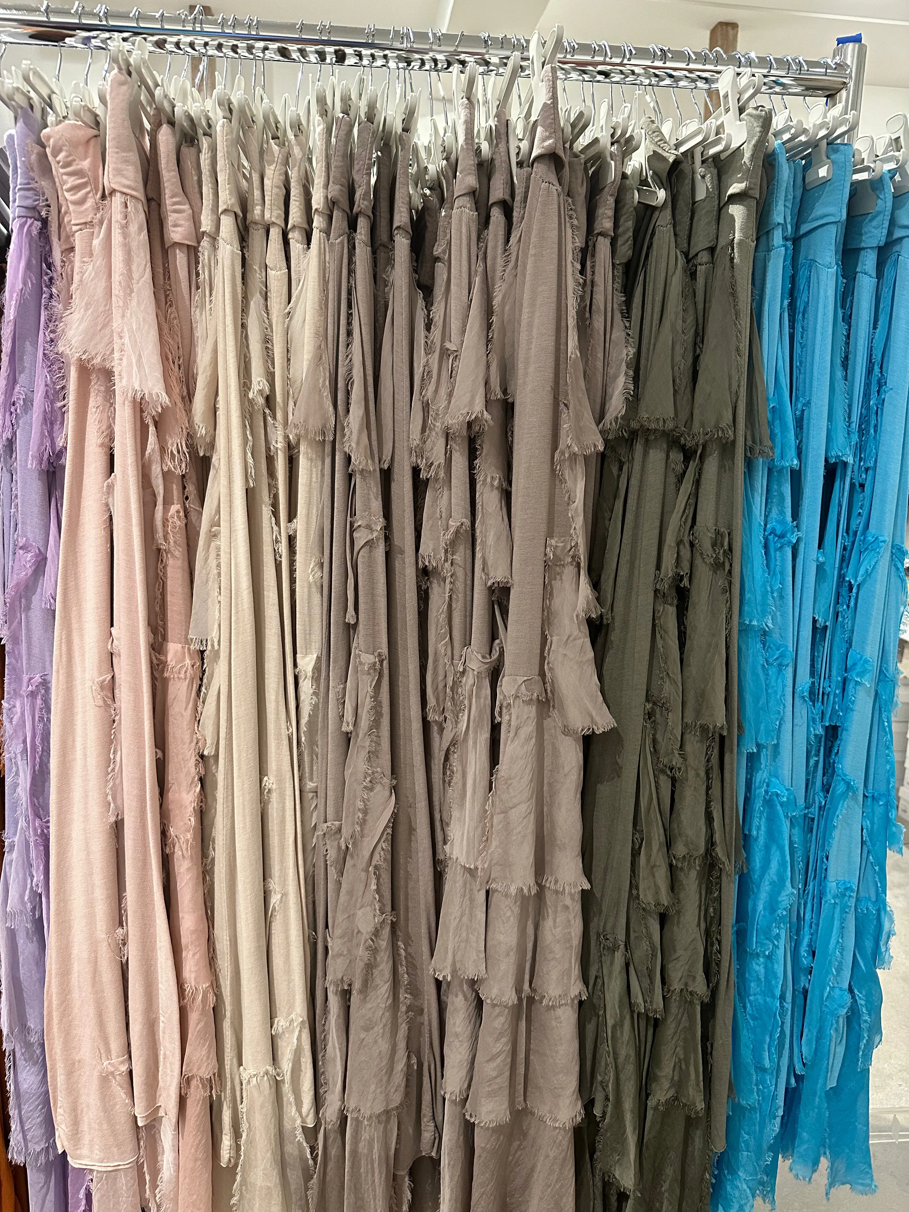 Amalfi Silk Tiered Skirt