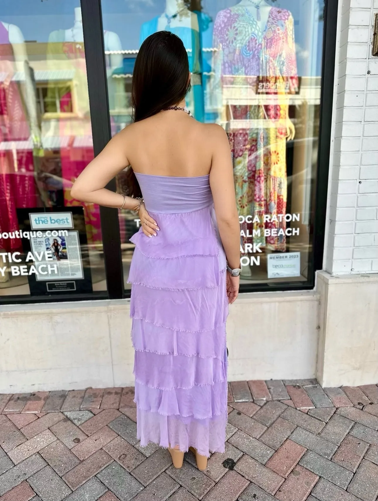 Amalfi Silk Tiered Skirt