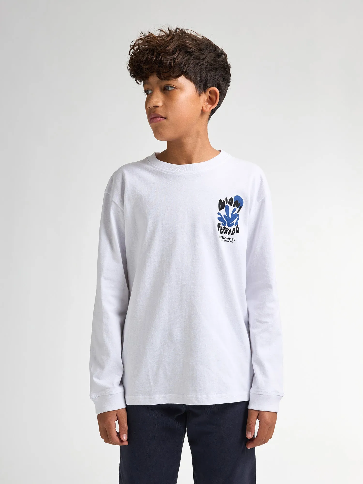 Backprint long-sleeved T-shirt Tropicalia