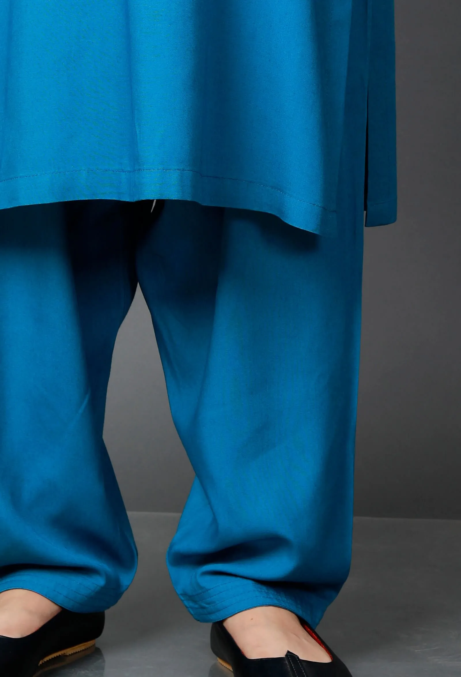Blue Bamboo Cotton Salwar