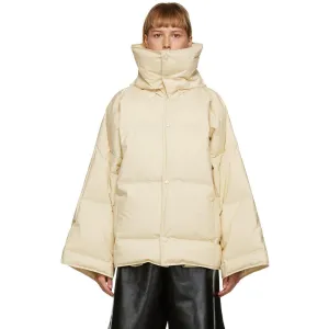 Bottega Veneta Off-White Down Puffer Coat