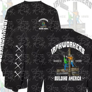BUILDING AMERICA REACHING LONG SLEEVE