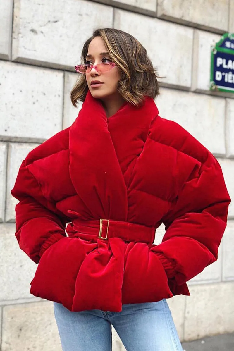 Candy Apple Red Velvet Jacket