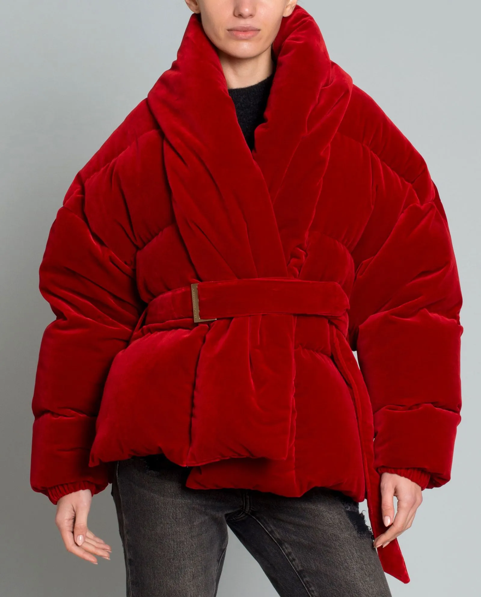 Candy Apple Red Velvet Jacket
