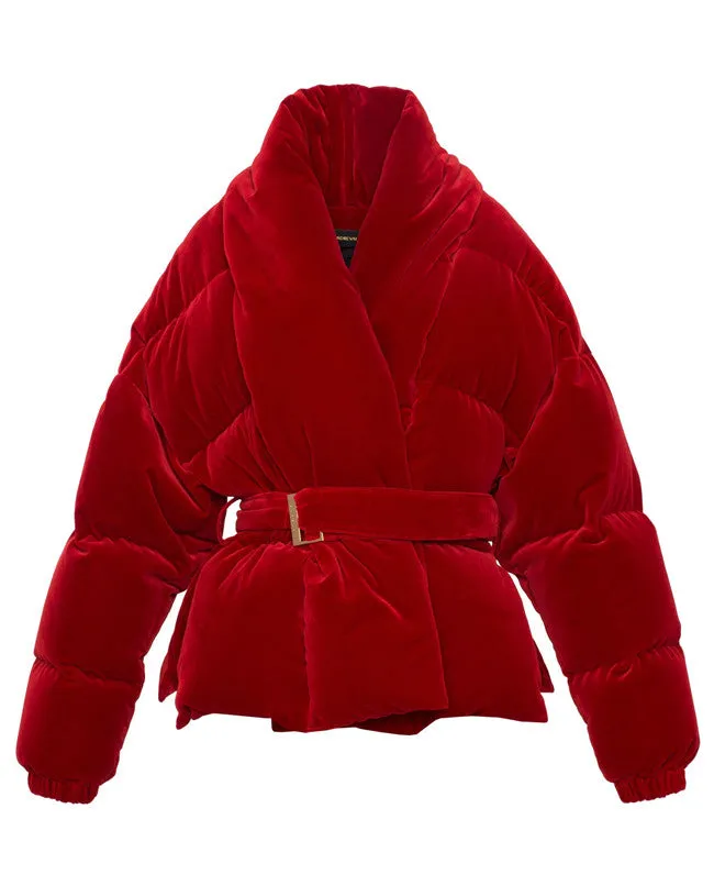 Candy Apple Red Velvet Jacket