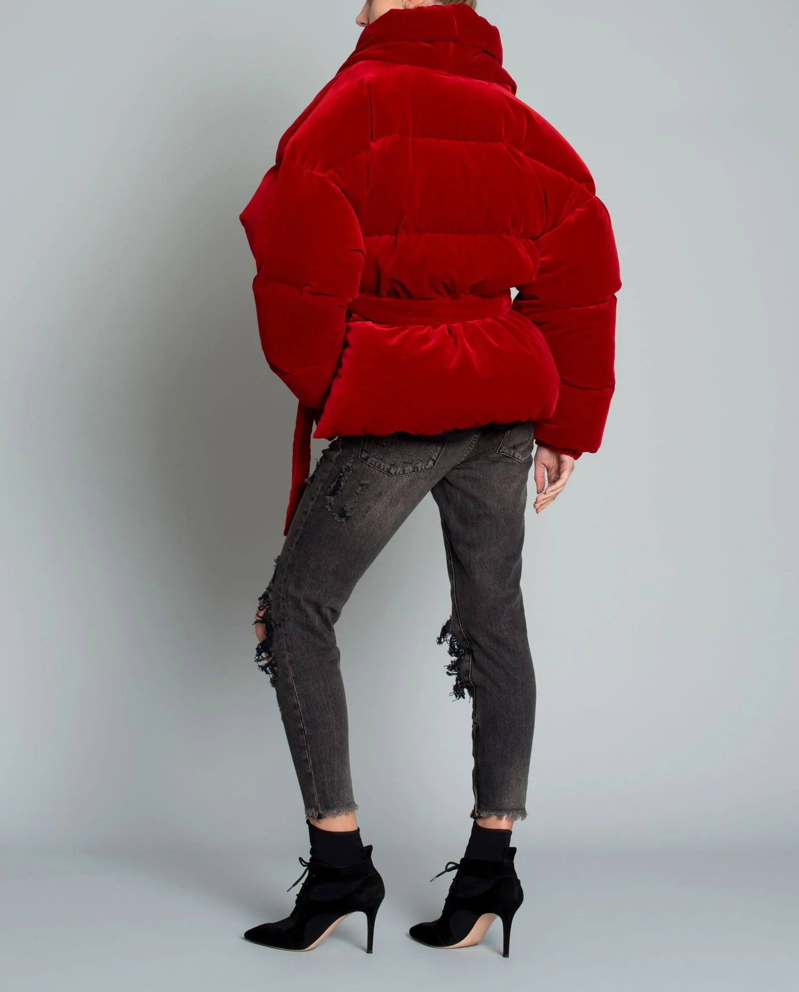 Candy Apple Red Velvet Jacket