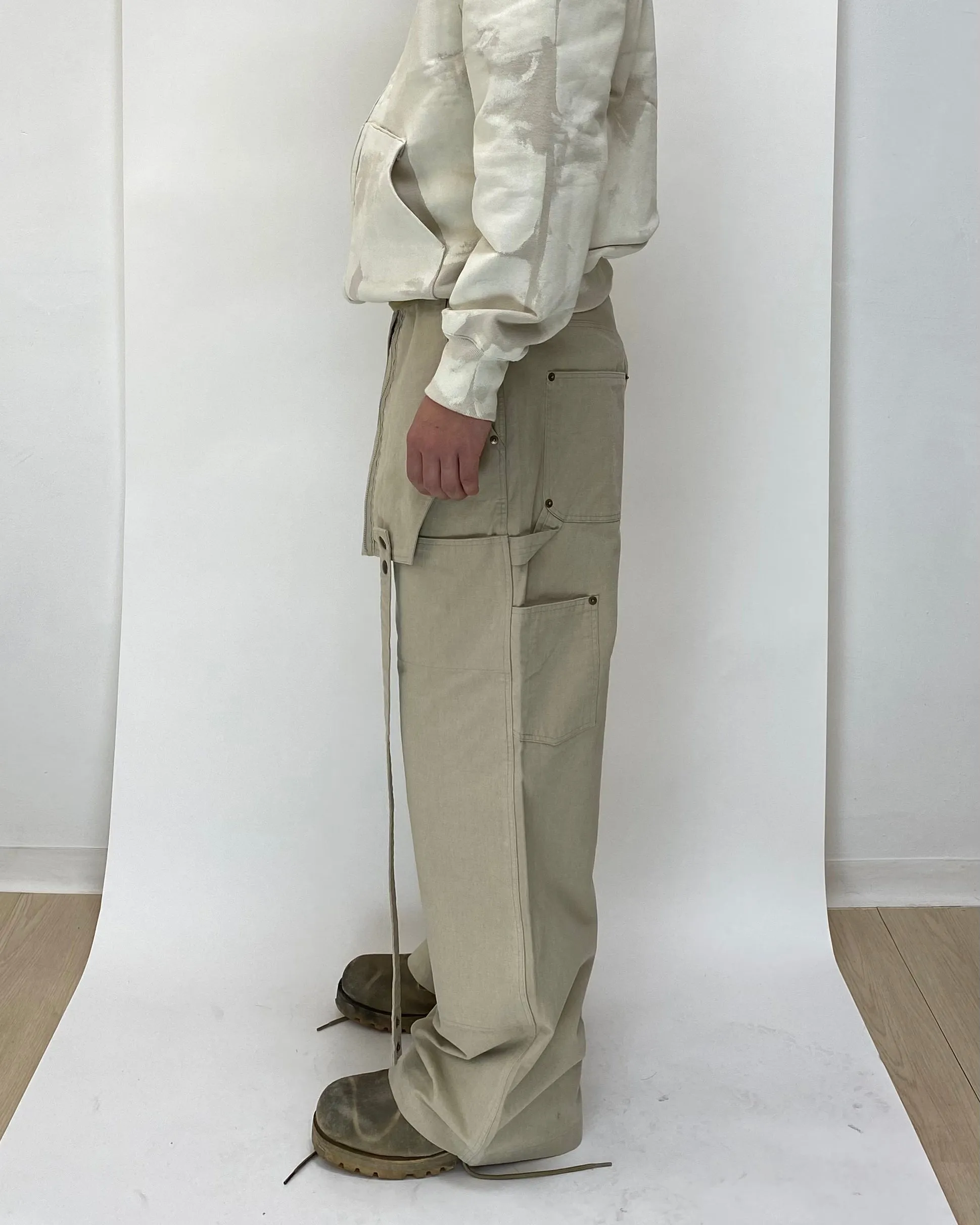 Changable Pocket Overall Beige