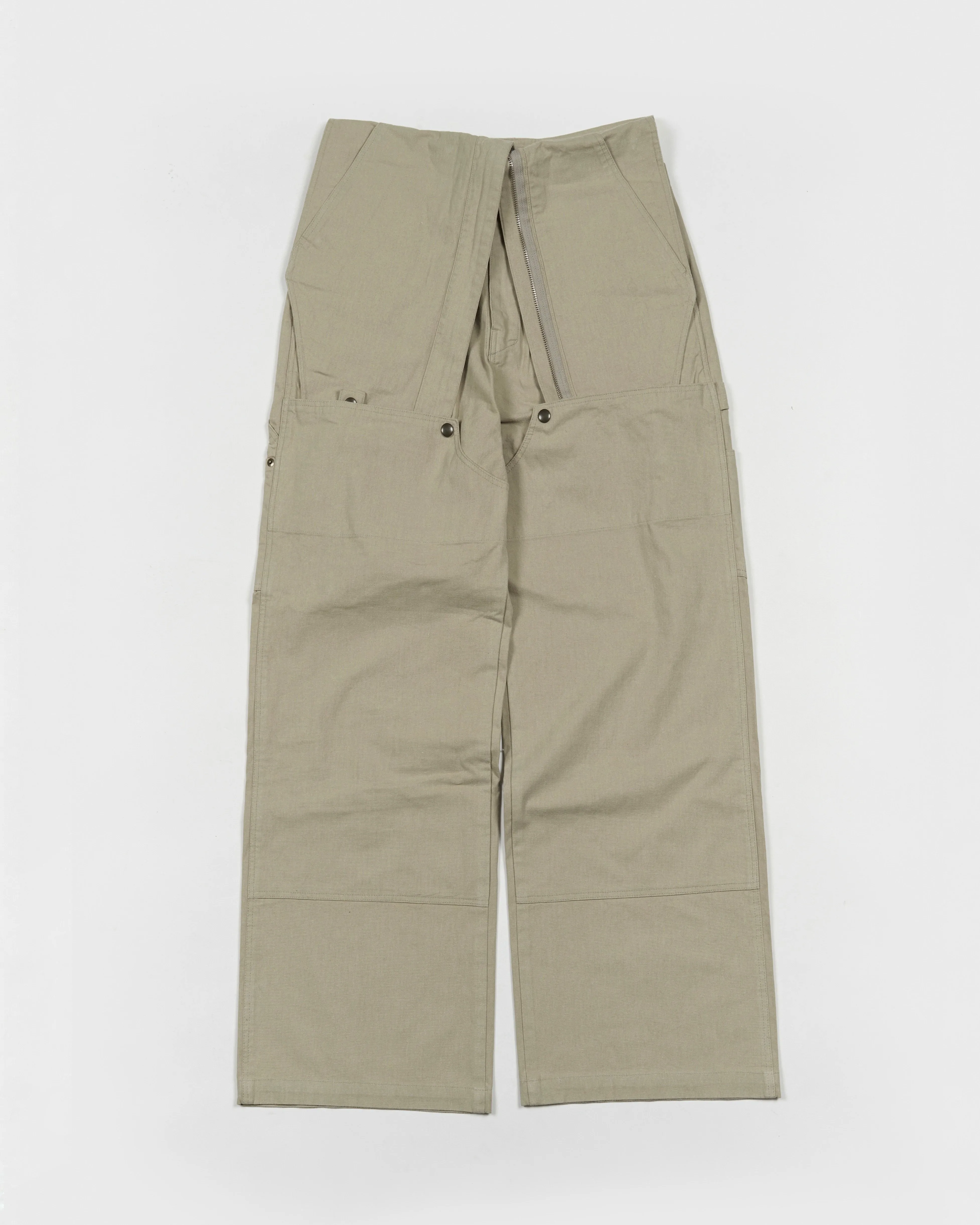 Changable Pocket Overall Beige