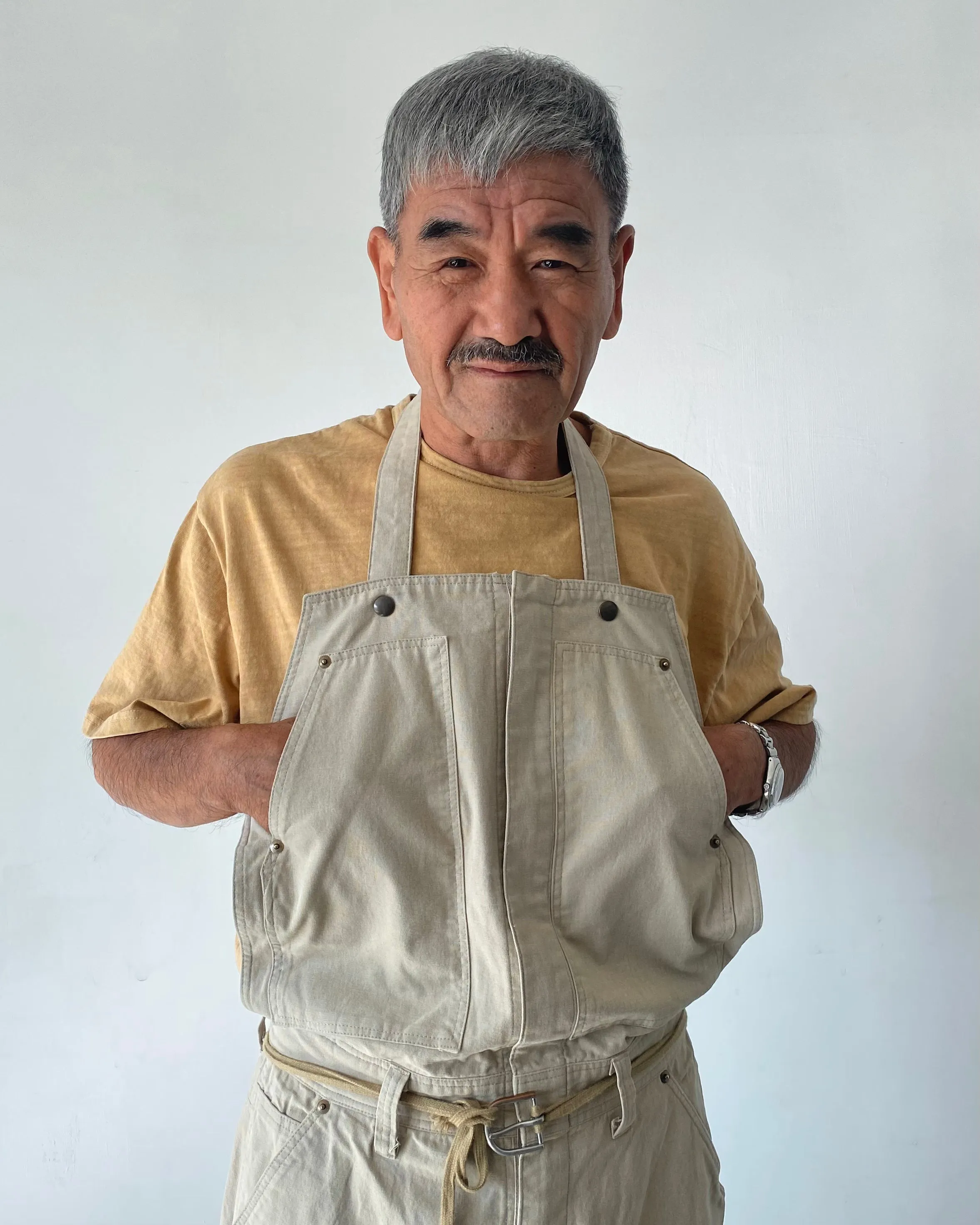 Changable Pocket Overall Beige