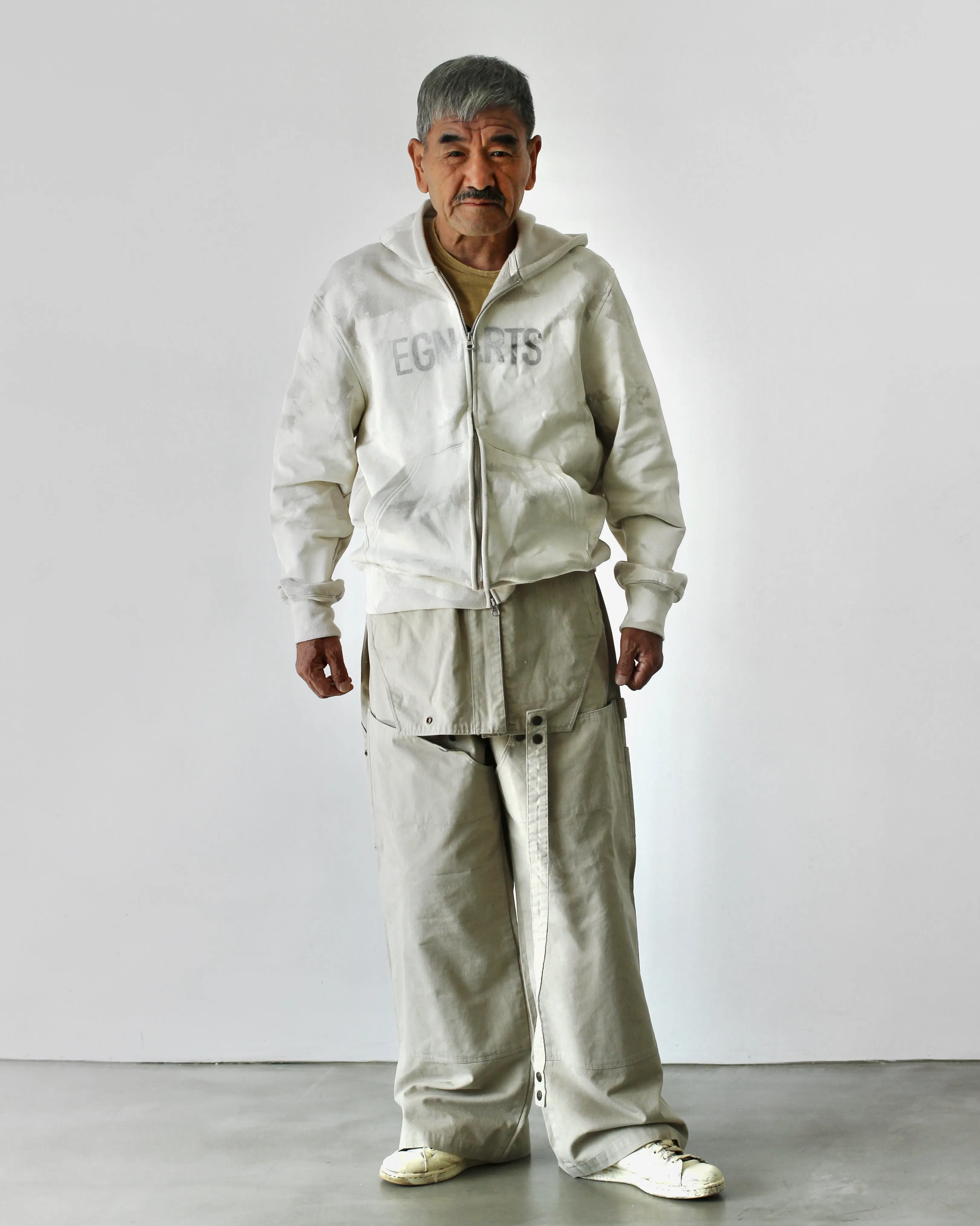 Changable Pocket Overall Beige