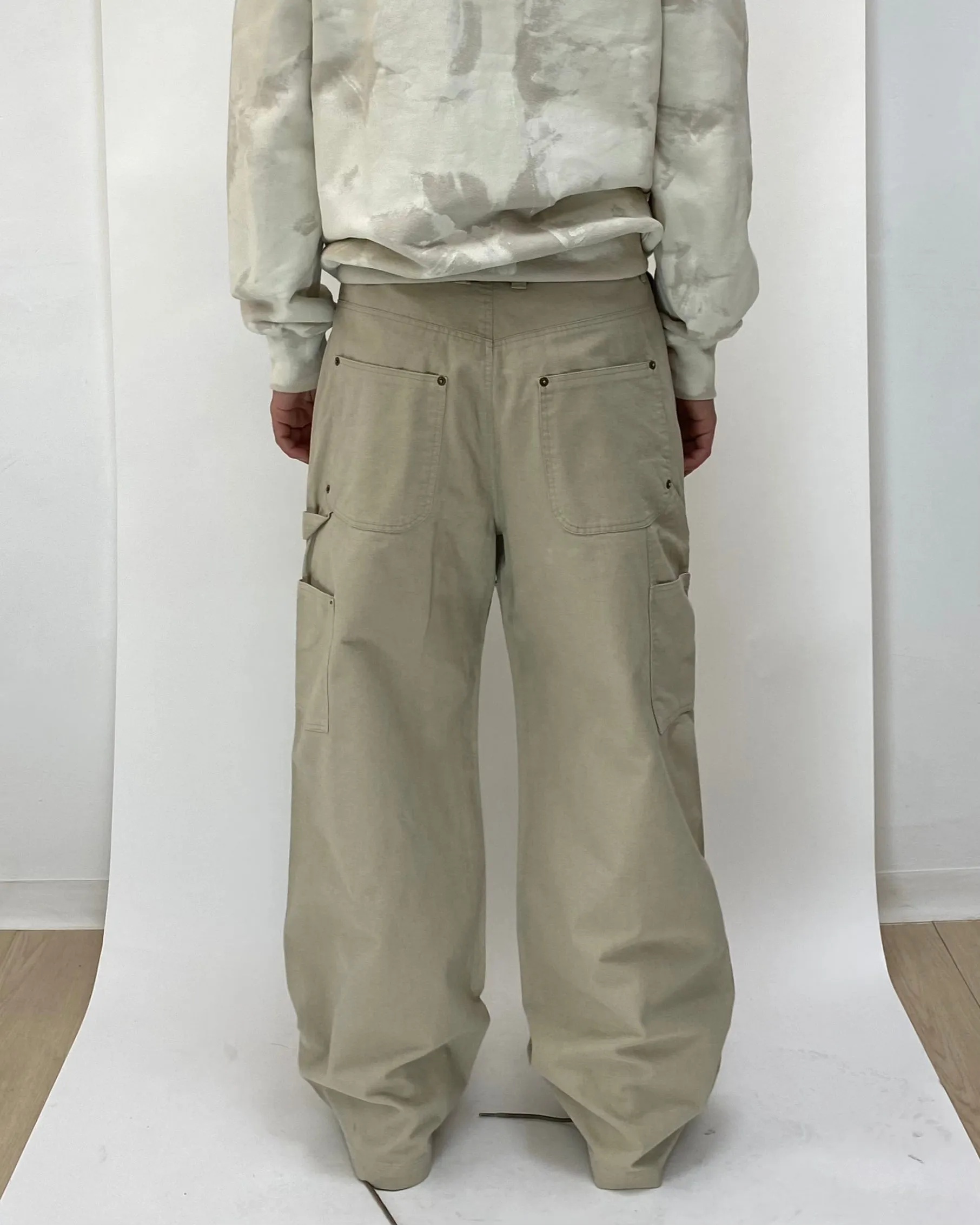 Changable Pocket Overall Beige