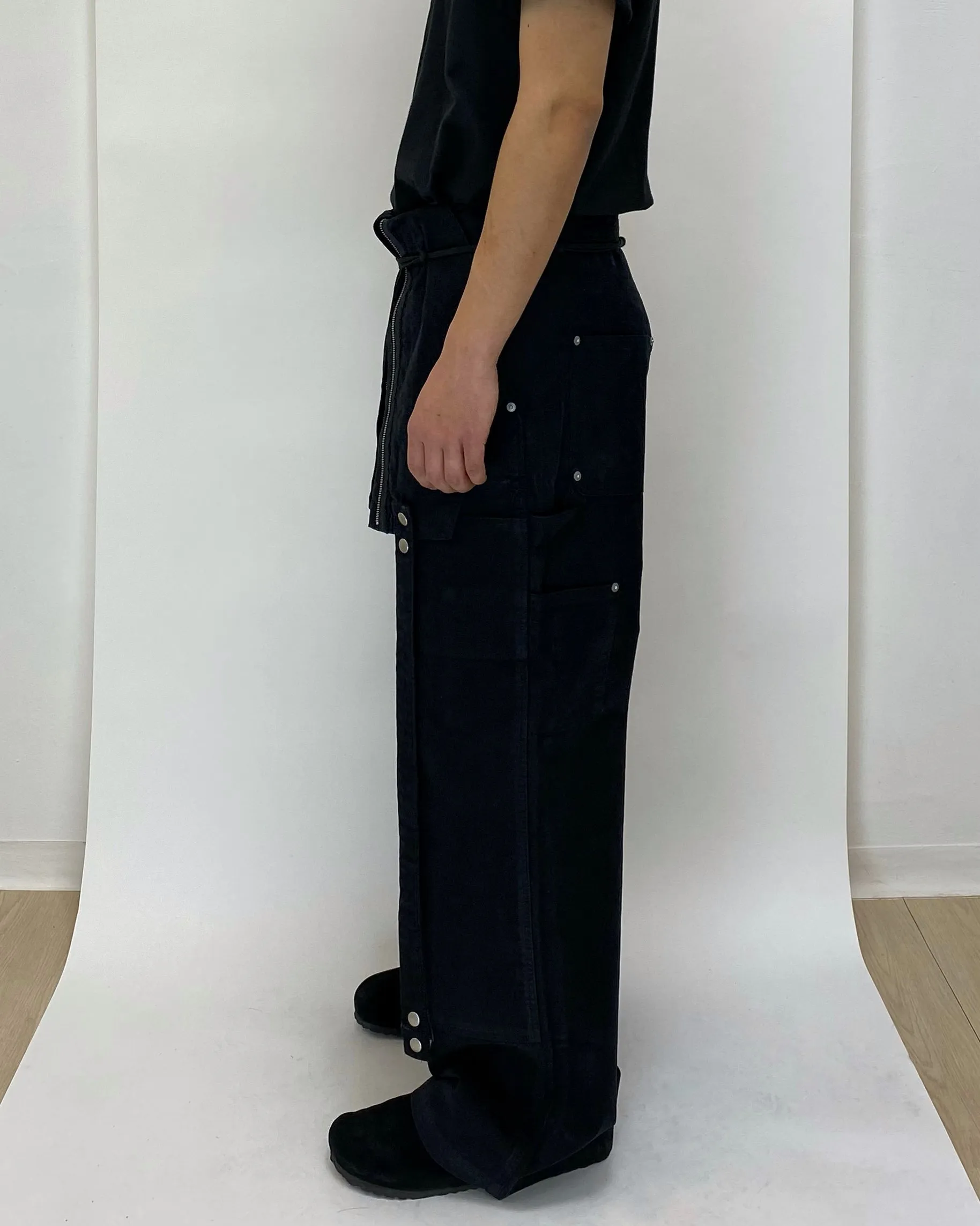 Changable Pocket Overall Black