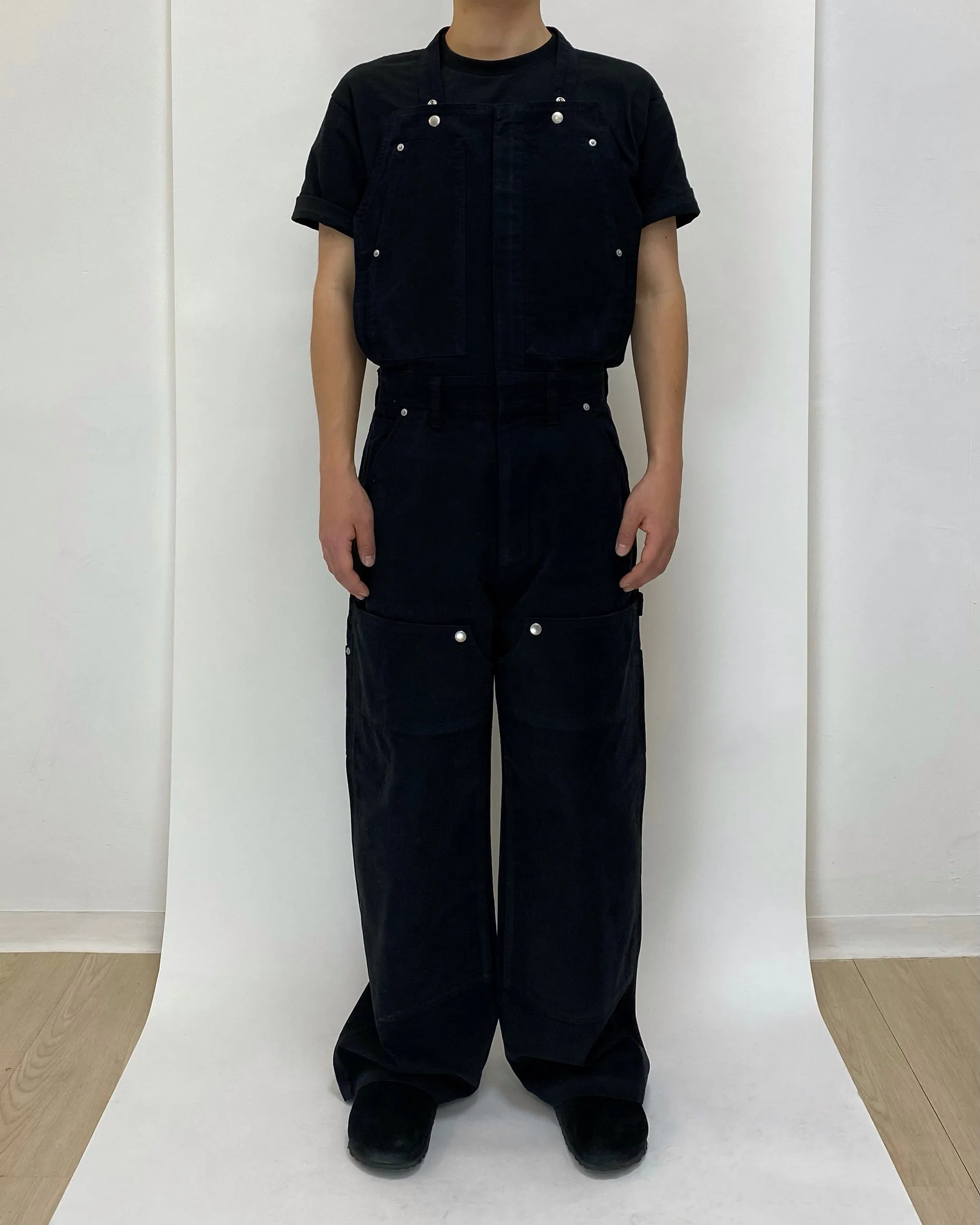 Changable Pocket Overall Black