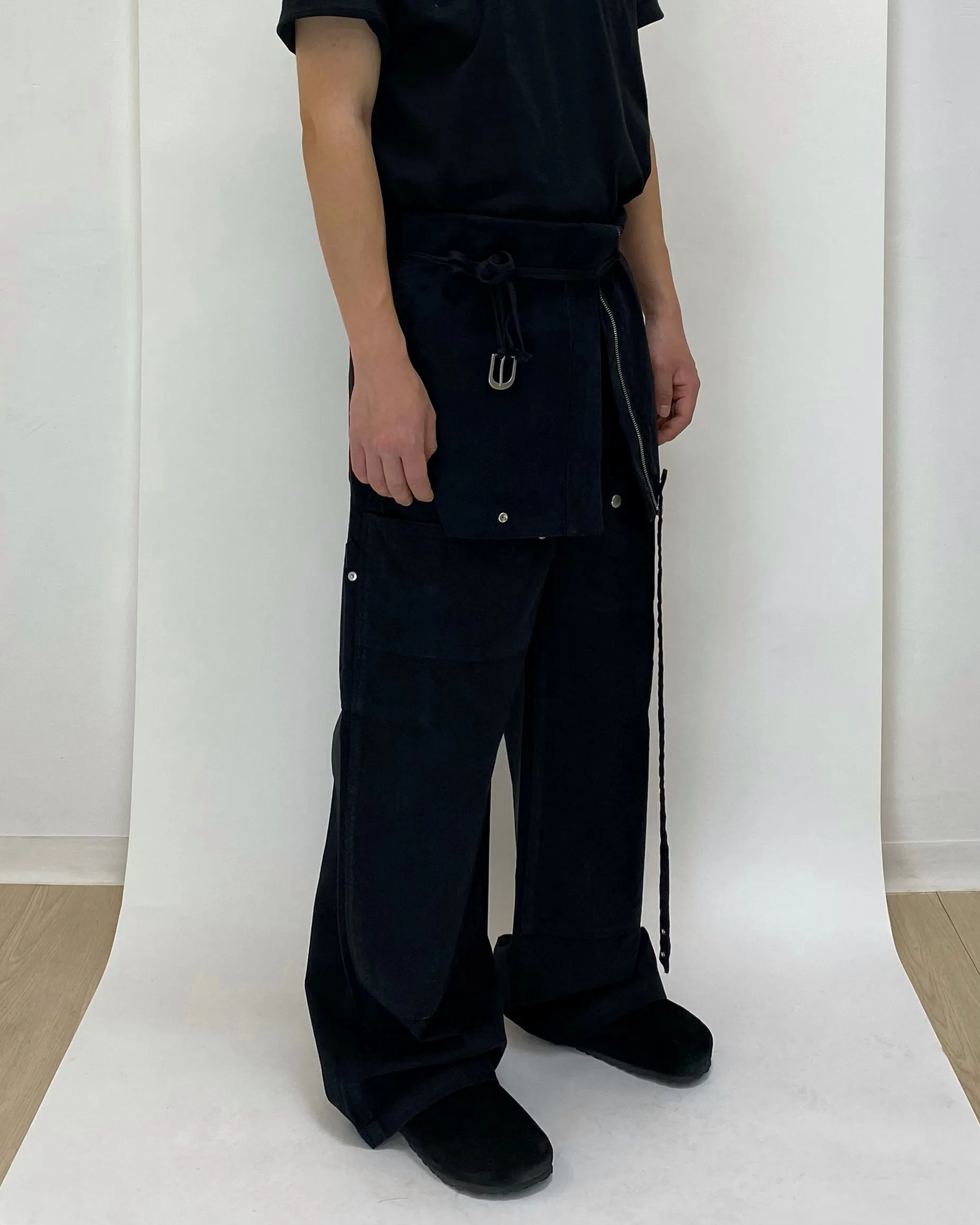 Changable Pocket Overall Black