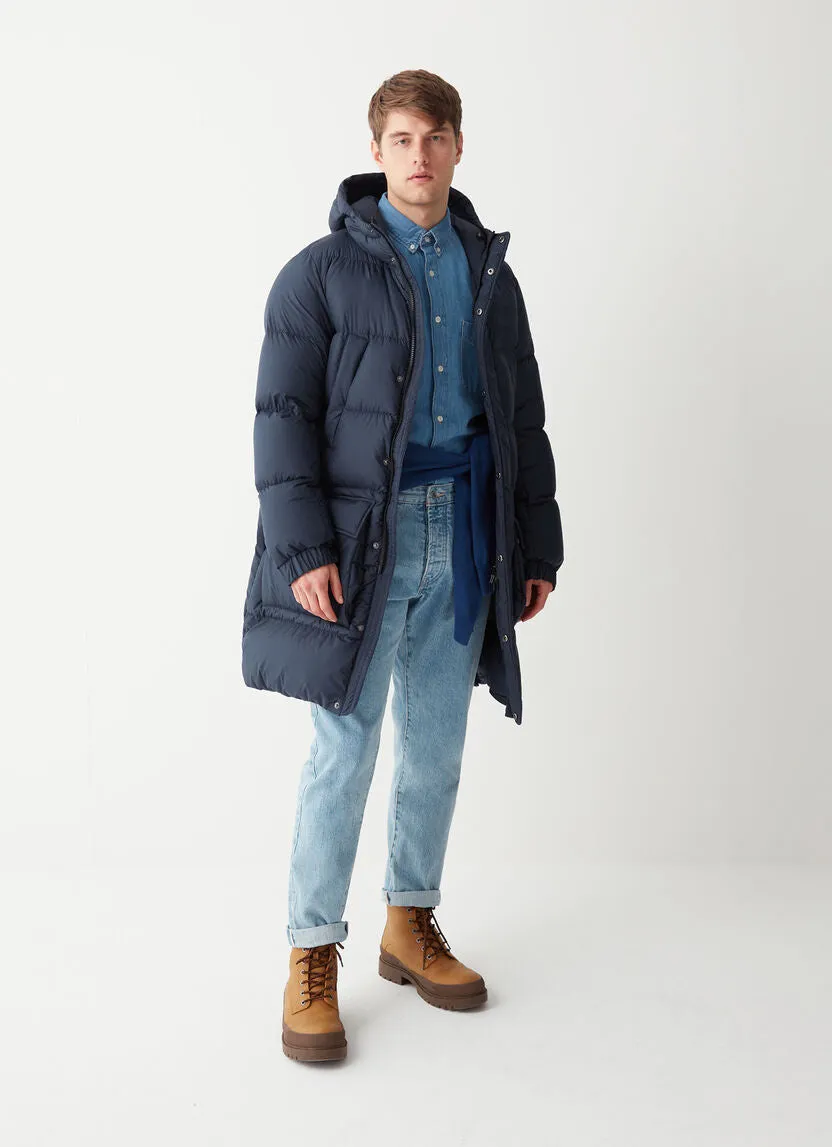 COLMAR Down Long Coat Navy