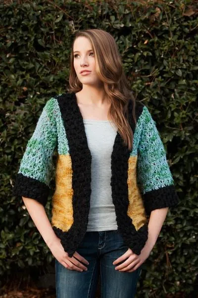 Color Block Cardi