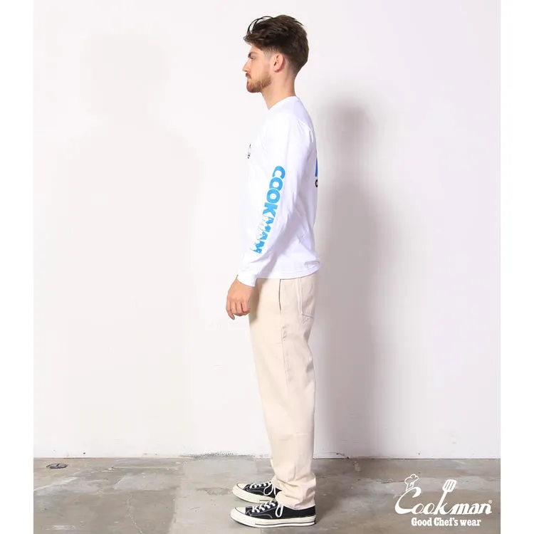 Cookman Long Sleeve T-shirts - Milk : White