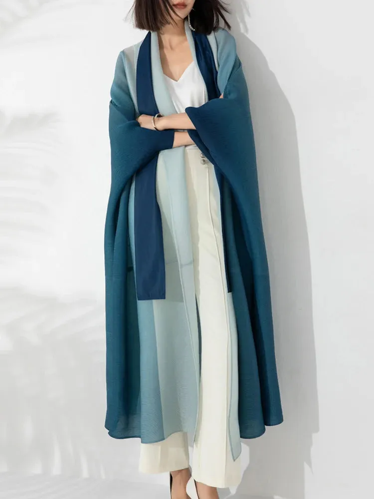 Designer Truly Pleated Oversized Trench Coat