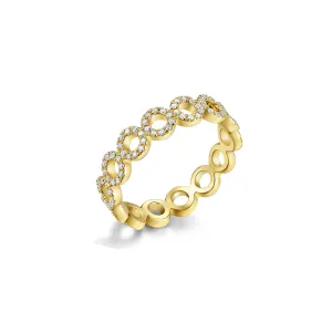 Diamond Circle Eternity Fashion Ring