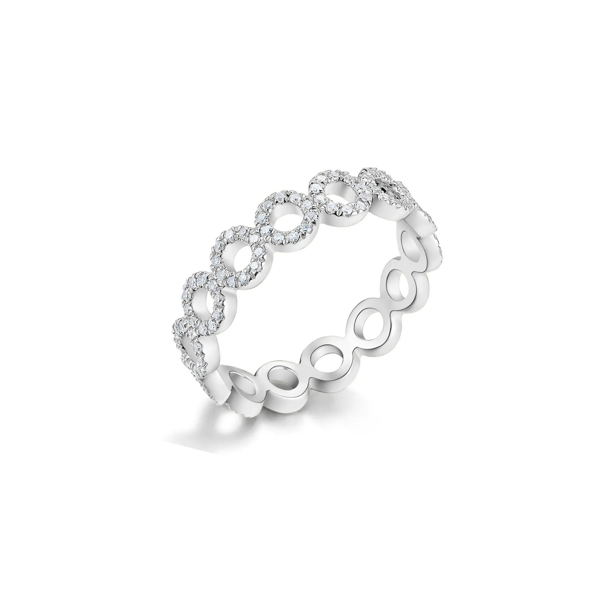 Diamond Circle Eternity Fashion Ring