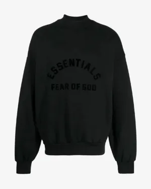 FEAR OF GOD FOG ESSENTIALS SS23 CREWNECK JET BLACK (NEW)