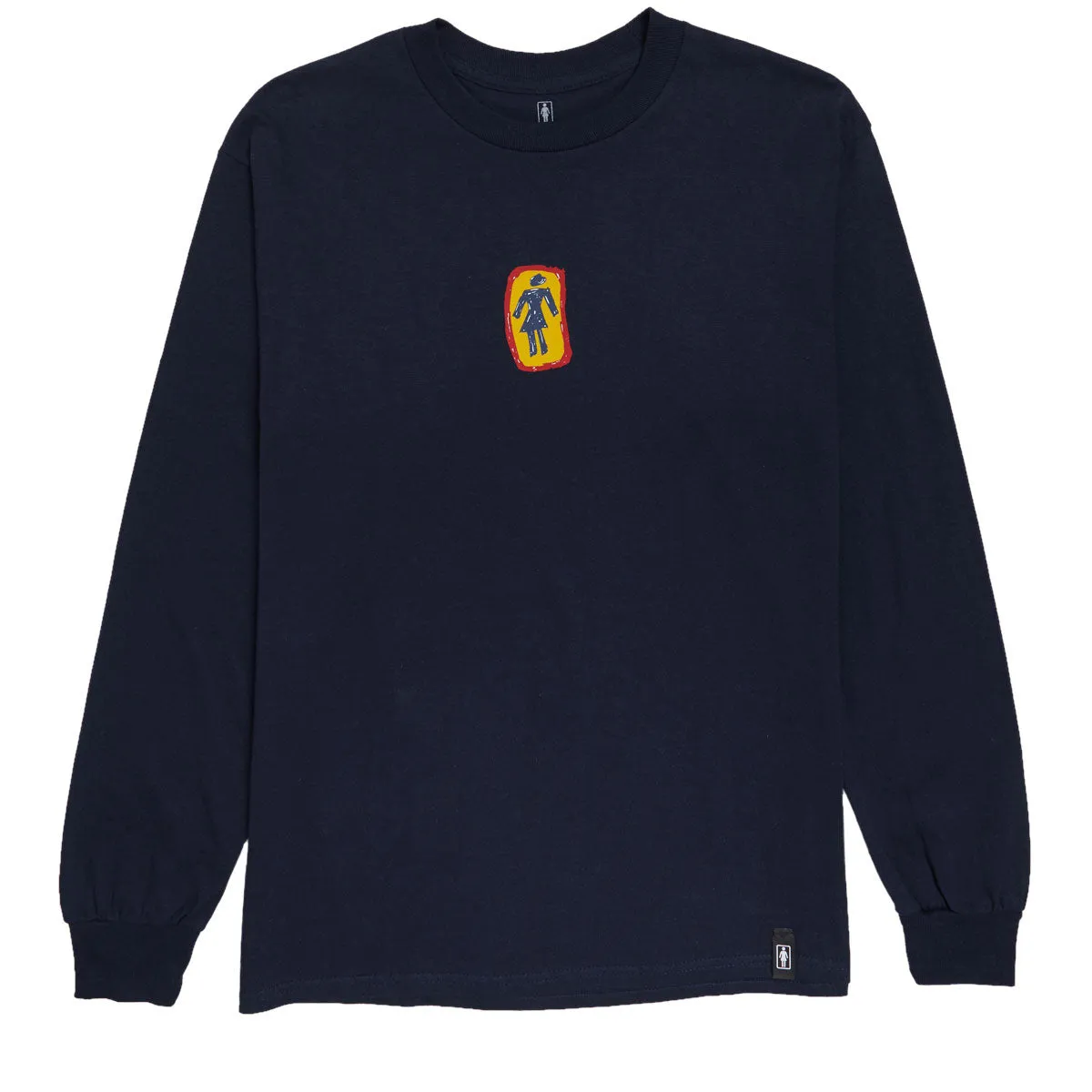 Girl Sketchy OG Long Sleeve T-Shirt - Navy