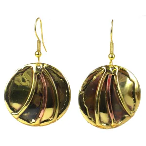 Handmade Brass Sun Rays Earrings Brass Images