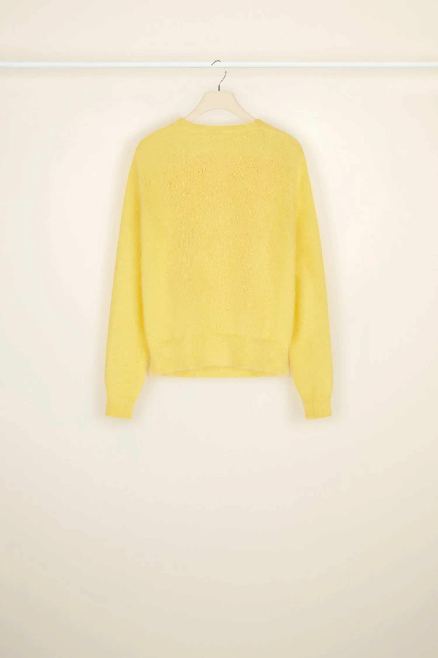 Jacquard jumper in mohair and alpaca