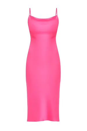 Janna Barbie Silk Slip Dress