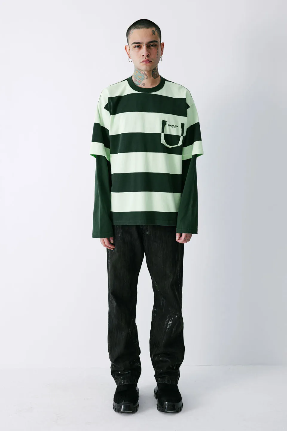 Layered Border Long Sleeve