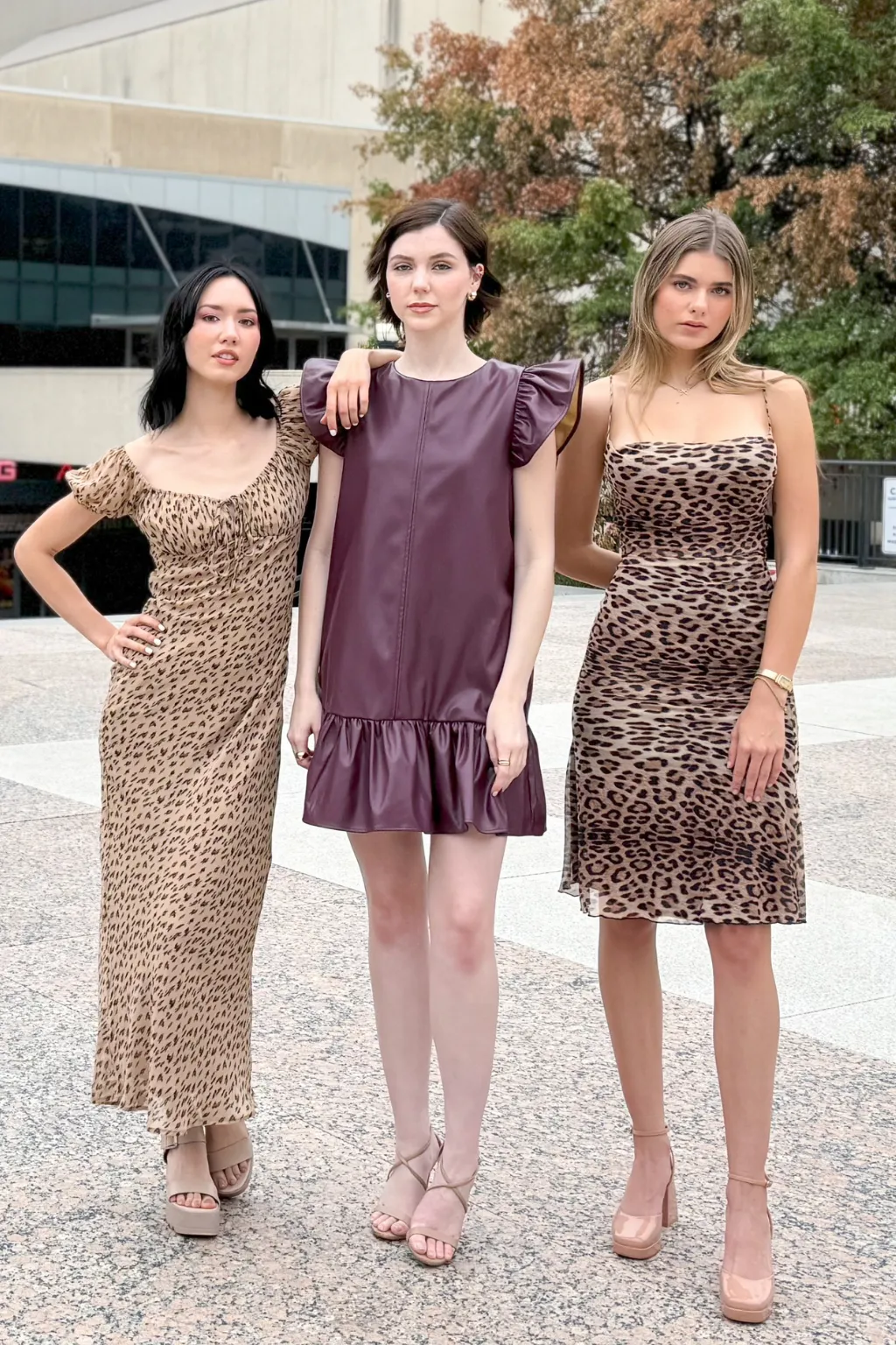 Leopard Print Slip Dress