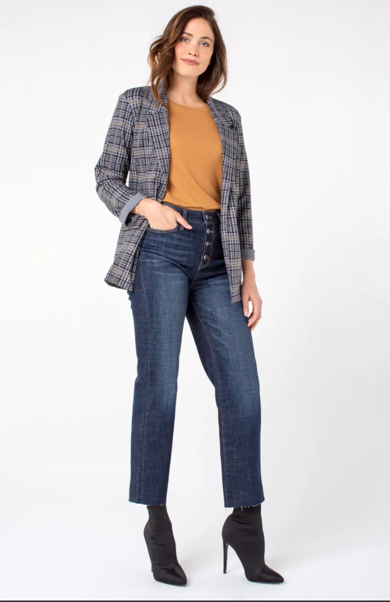 Liverpool Jeans Hi-Rise Crop Straight Cut Hem  27"