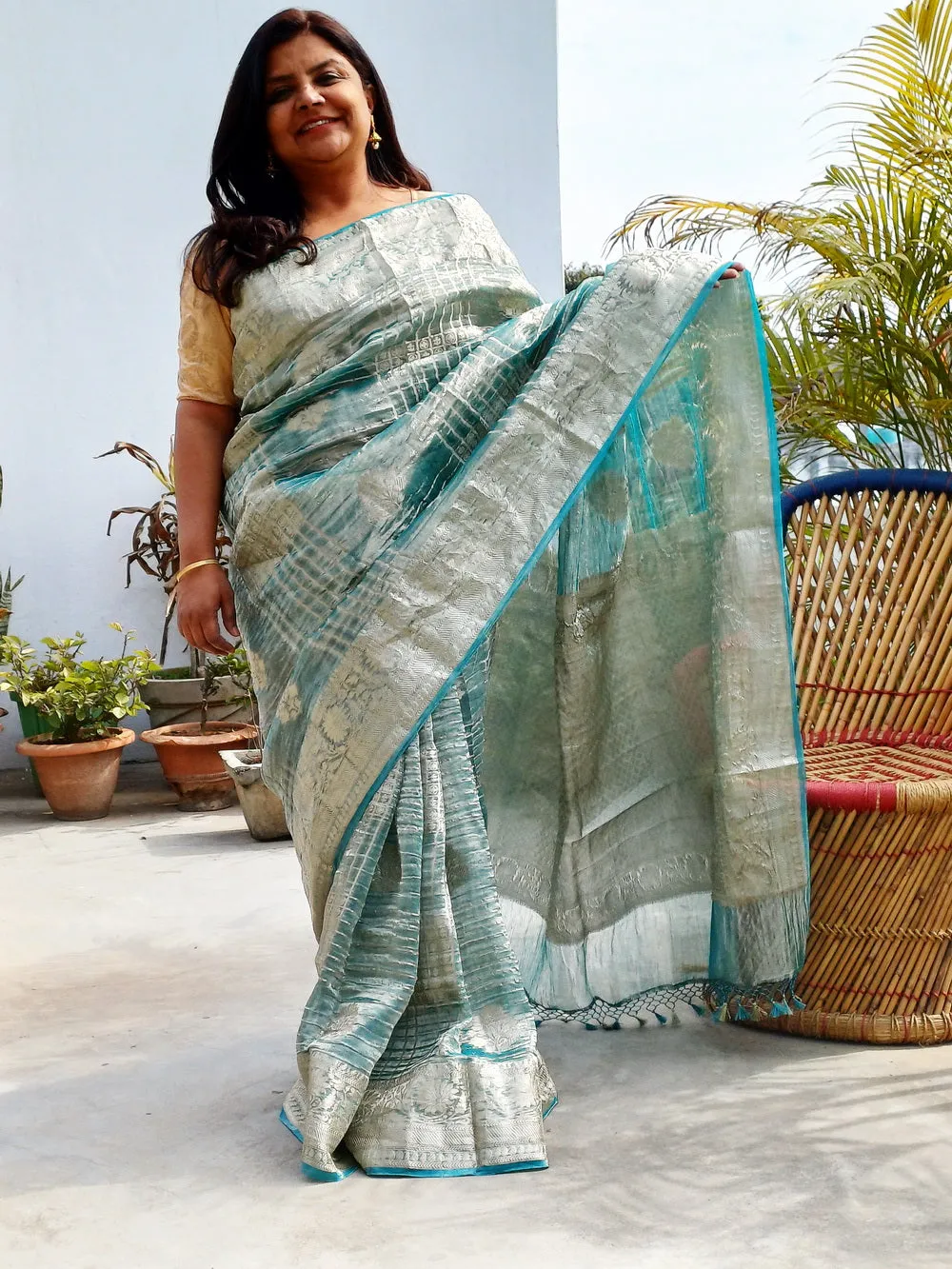MANJULIKA TISSUE BANARASI SAREE