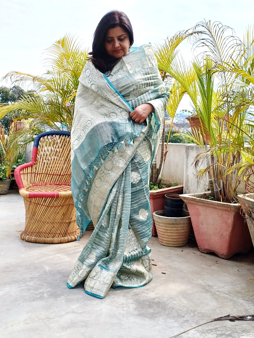 MANJULIKA TISSUE BANARASI SAREE
