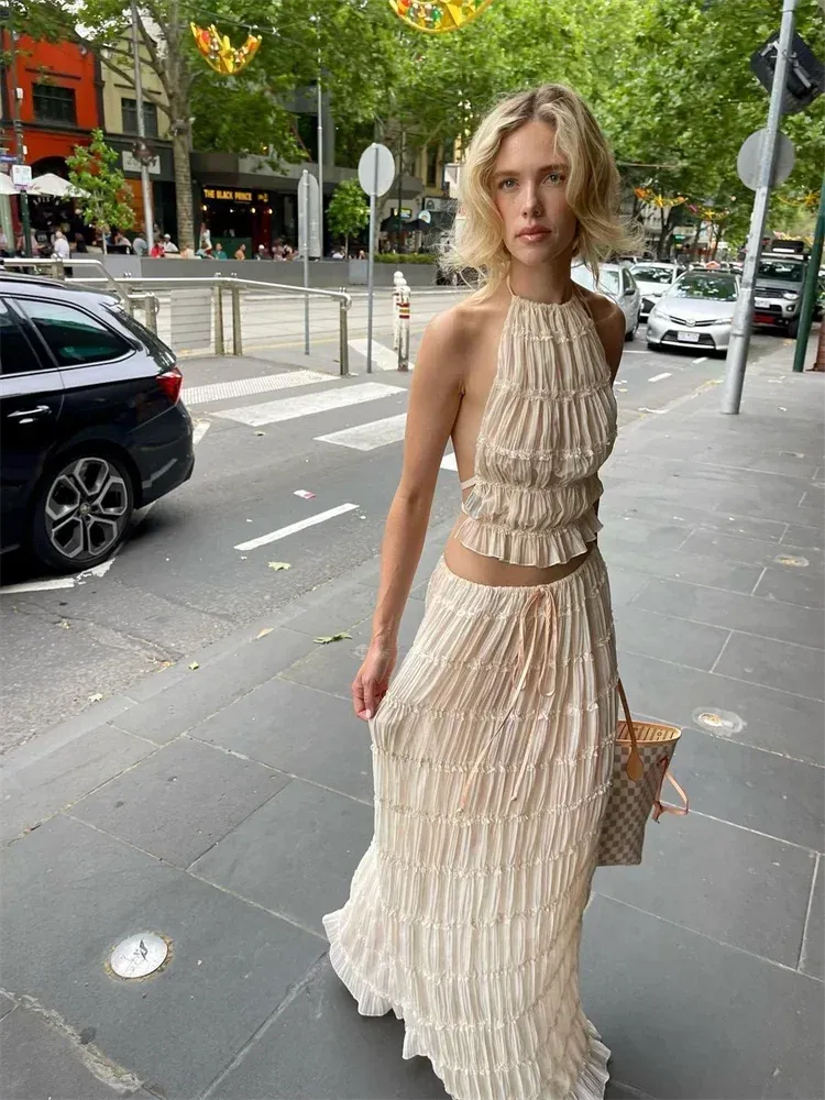 Marla Pleated Two Piece Set