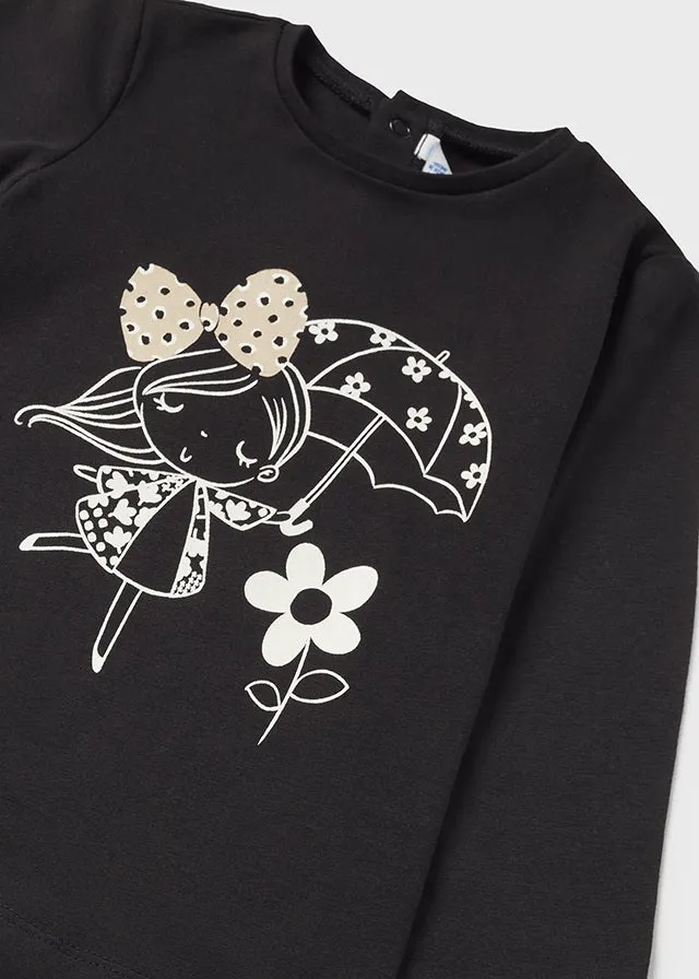 Mayoral 2012 015 - Black Long Sleeve T-Shirt