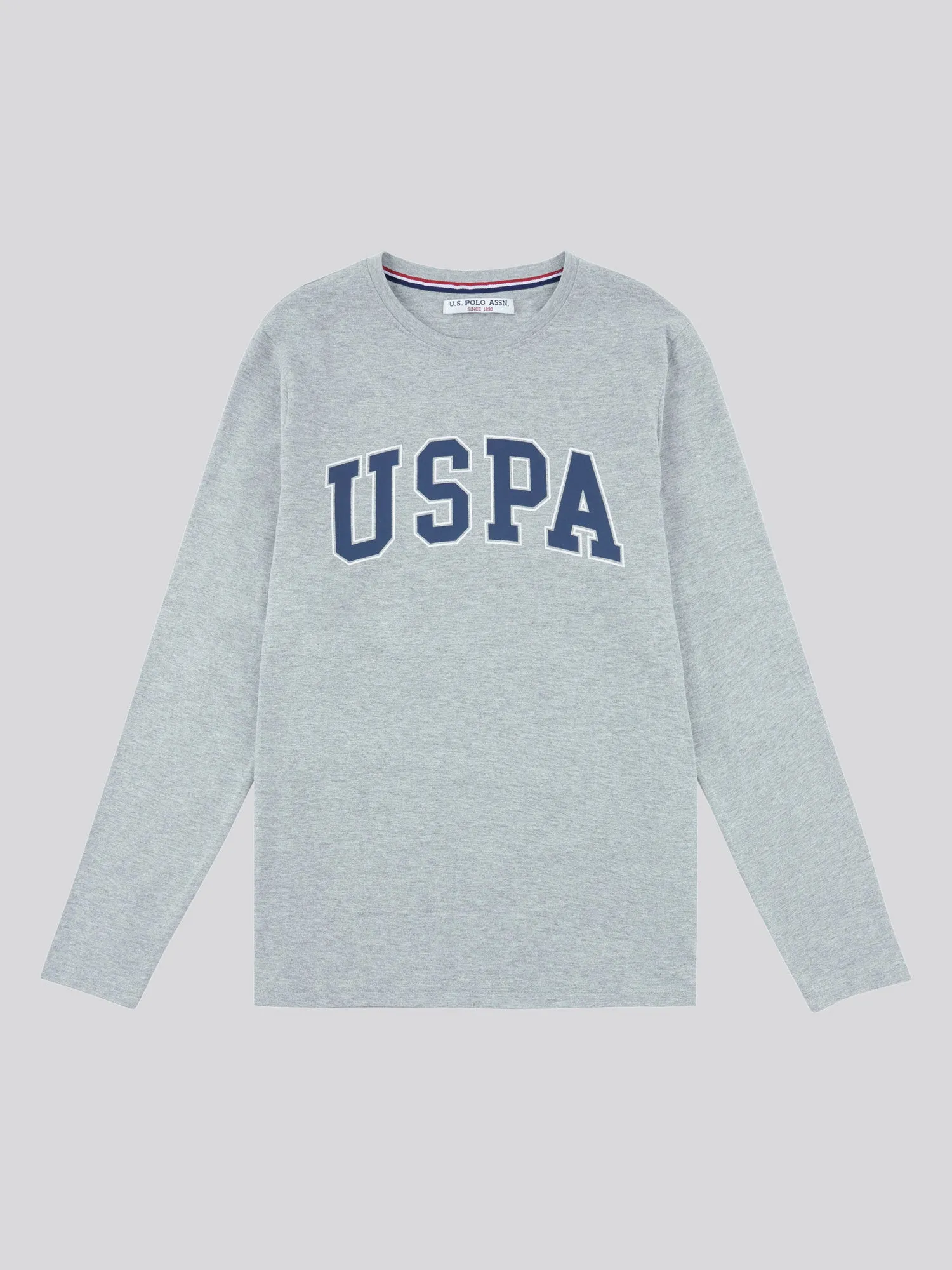 Men Arch Graphic Long Sleeve T-Shirt in Vintage Grey Heather