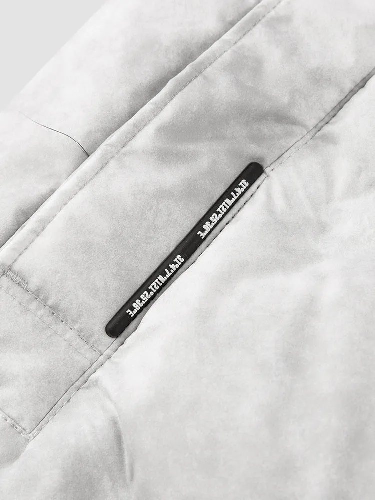 Men's short thin down jacket