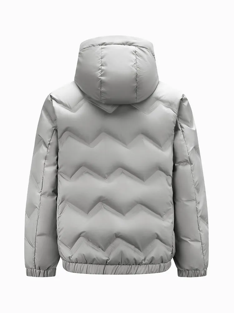 Men's short thin down jacket