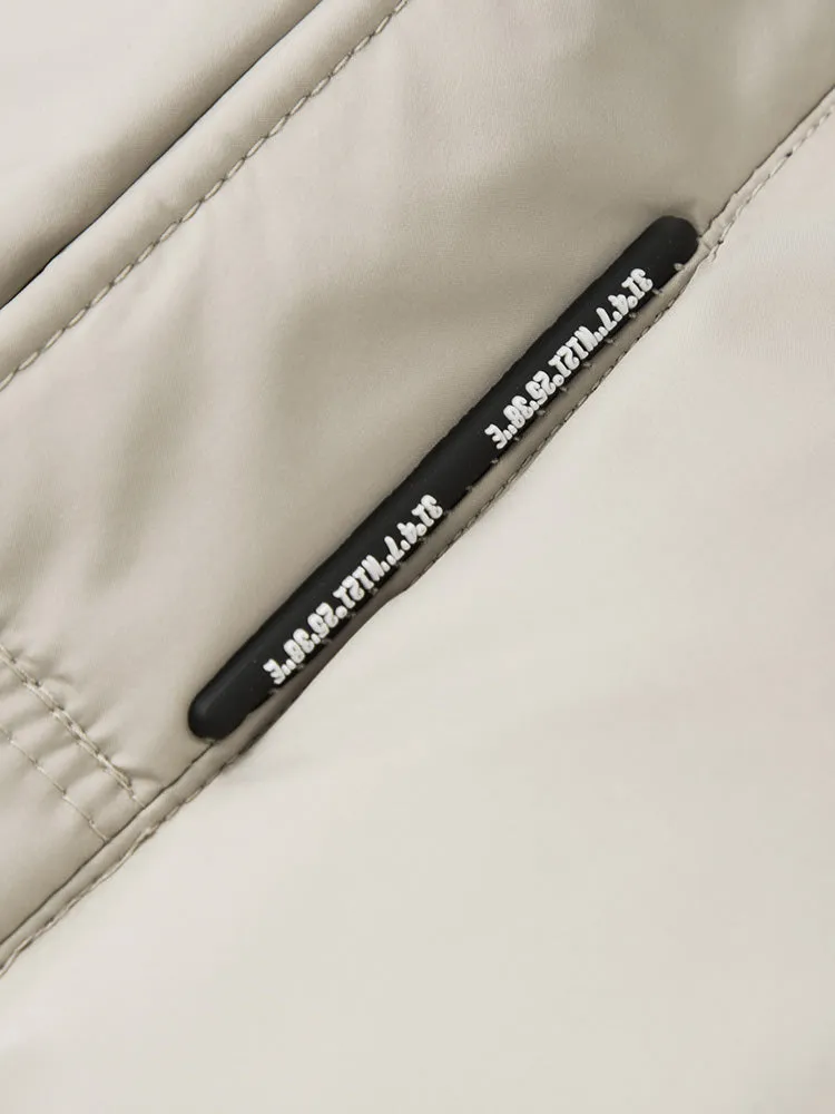 Men's short thin down jacket