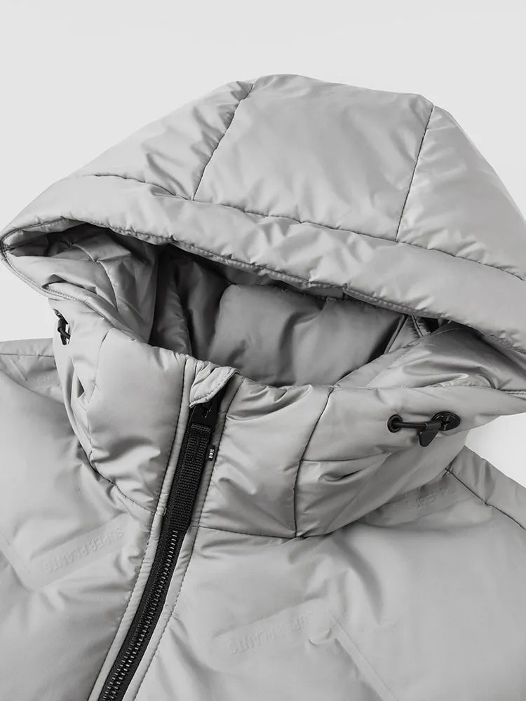 Men's short thin down jacket