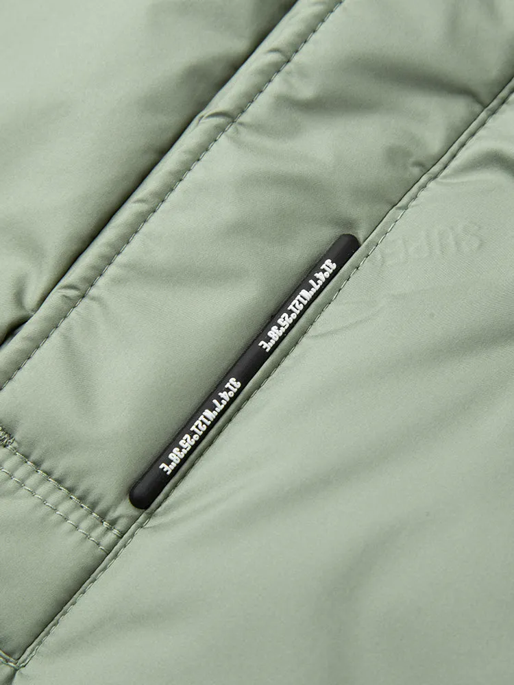 Men's short thin down jacket
