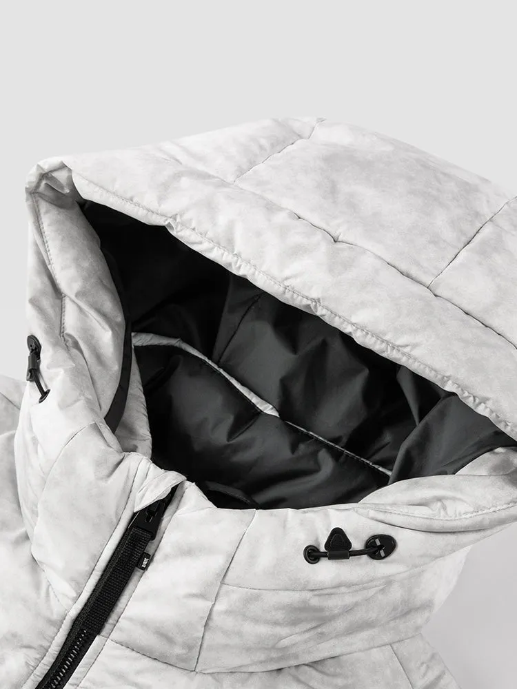 Men's short thin down jacket