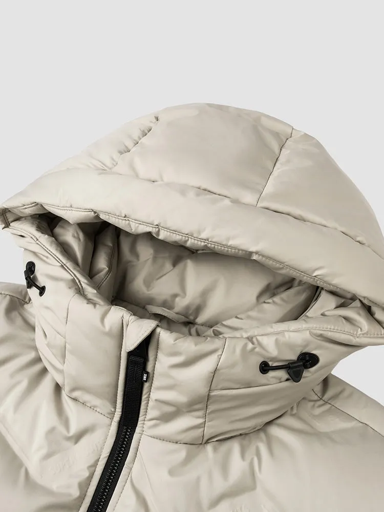 Men's short thin down jacket