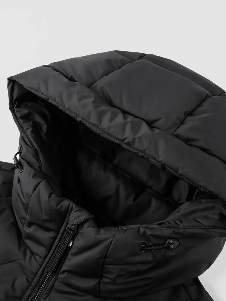 Men's short thin down jacket