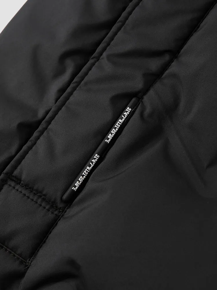 Men's short thin down jacket