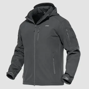 Men's Tactical Jacket - 6 Pockets Fleece Lined Water-Resistant